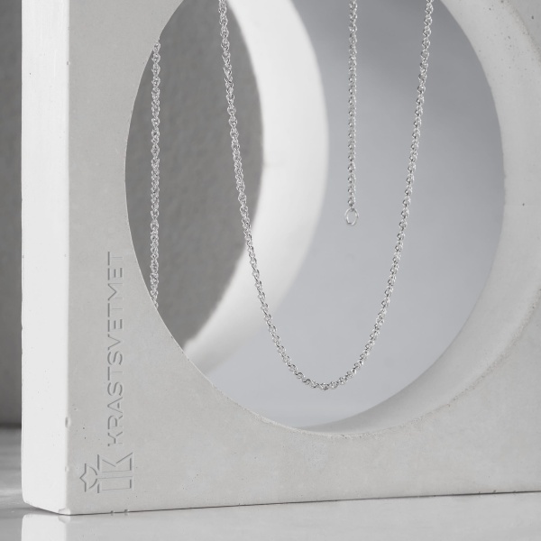 Цепь из серебра 925, плетение «Панцирь»